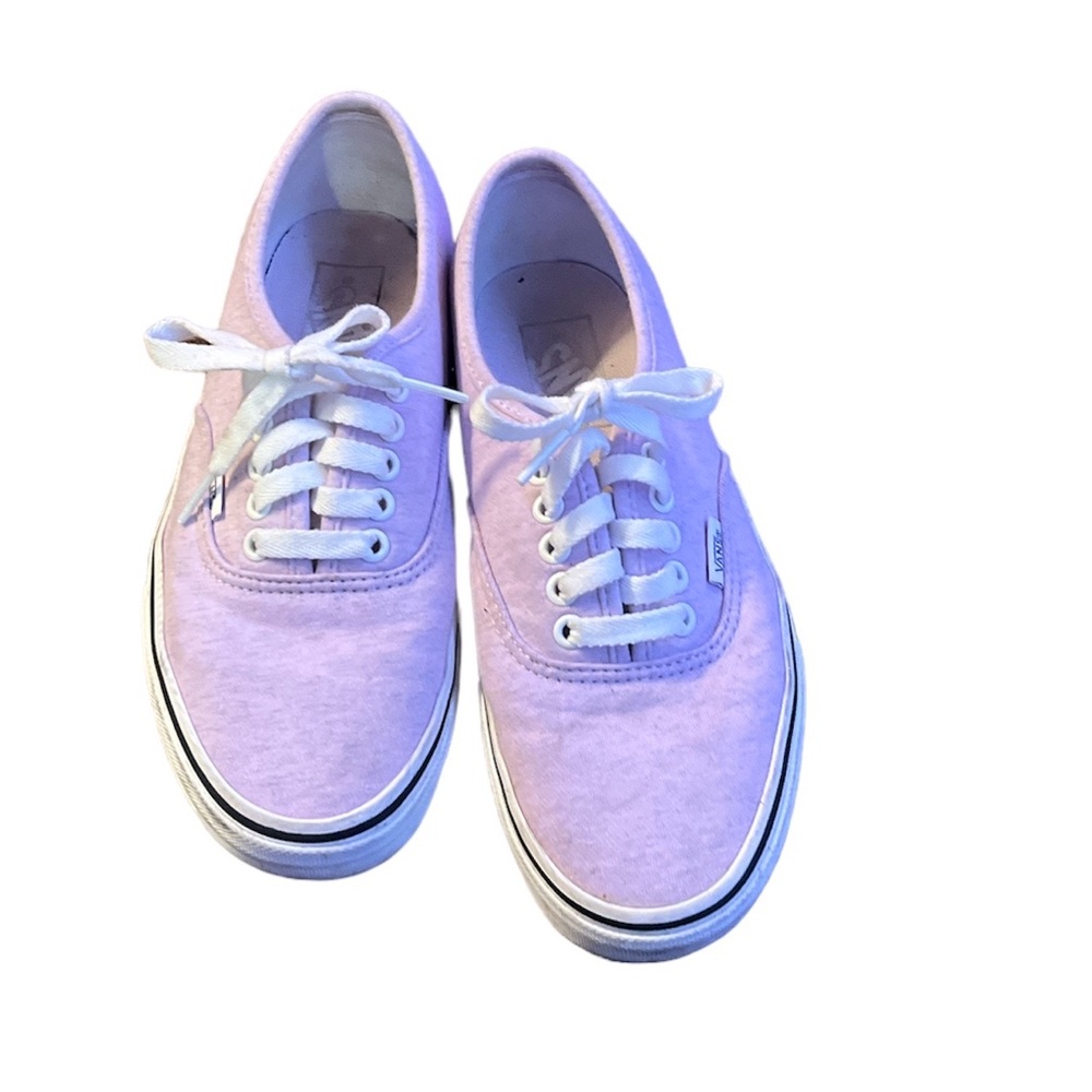 Vans Authentic Jersey Lavender Fog/Snow Ankle-High Fabric Skateboarding Shoe| 8.